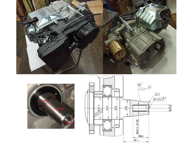 Двигатель Бензогенератора с Электростартером ECO 190 Fe (Gx 420 e) 16 л с