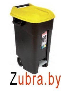 Контейнер для мусора пластик. TAYG( ИСПАНИЯ)с педалью-120 л